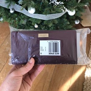 NWT Kate Spade Laurel Way Stacy Wallet Burgundy